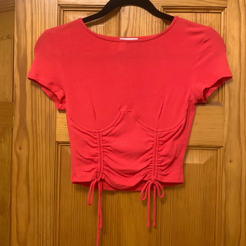 Princess Polly Hot Red Crop Top